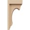 Ekena Millwork 4"W x 4"D x 8"H Wide Emerson Rough Cedar Woodgrain TimberThane Corbel, Primed Tan CORUR04X04X08EMRRCPR - alternate 2